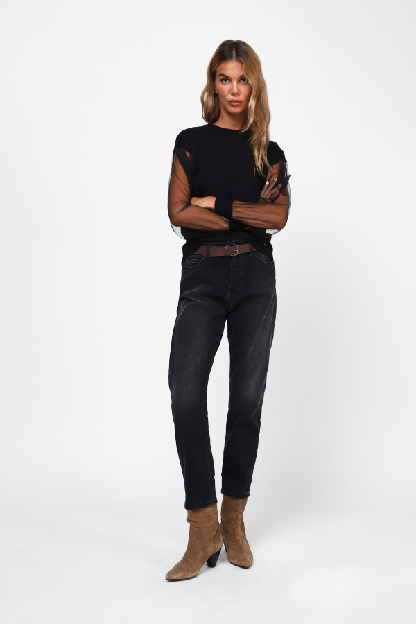 Hoch taillierte Skinny Jeans