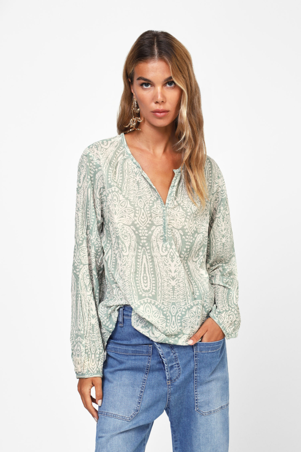 Bluse mit Paisley-Print